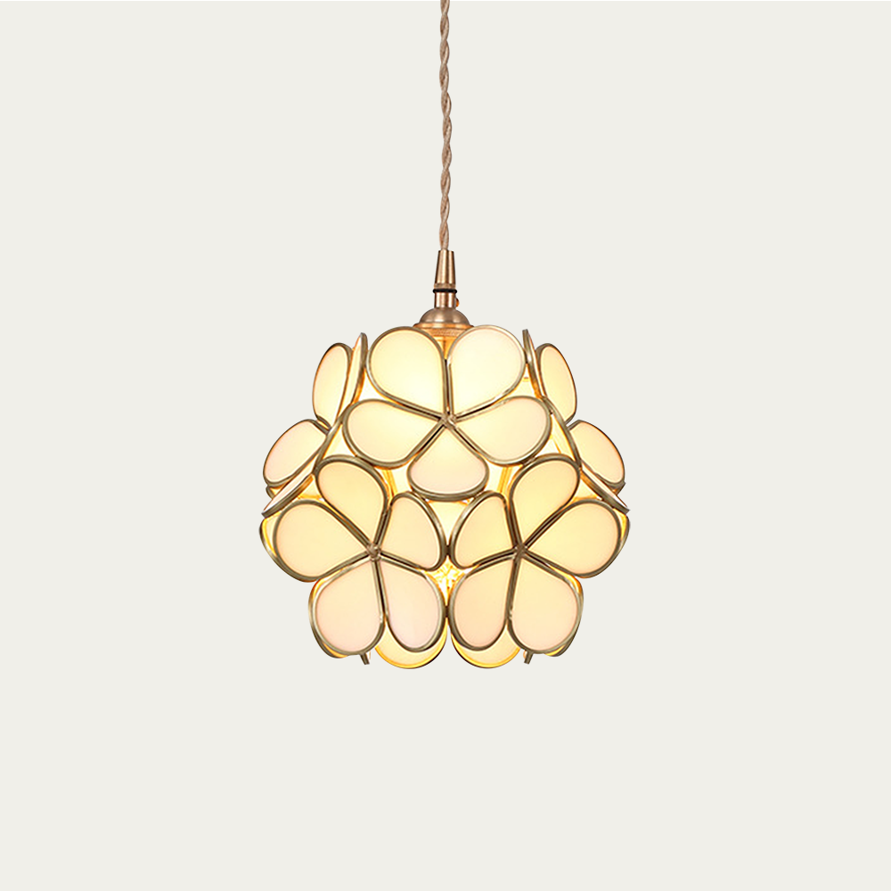 Pendant Light Glass Petal E27 Max 40W Ceiling Dining Room Bedroom Hanging Fixture Decorative Ambient Lighting | Kalsten