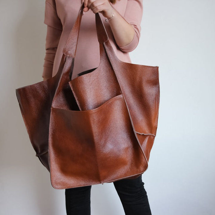 Kalsten | Oversized leather weekend handbags for women