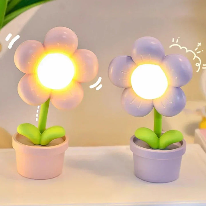 Small Flower Relaxing Table Lamp - BlossomGlow | Kalsten