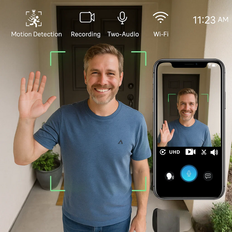 Wireless Smart Video Doorbell Camera Kalsten