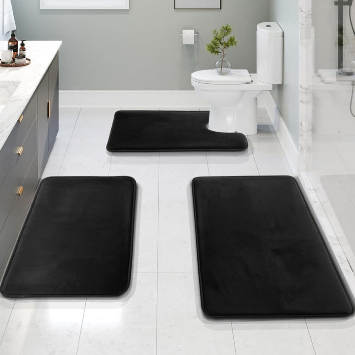 Kalsten | SoftStep Luxe – Memory Foam Bath Mat 3-Piece Set