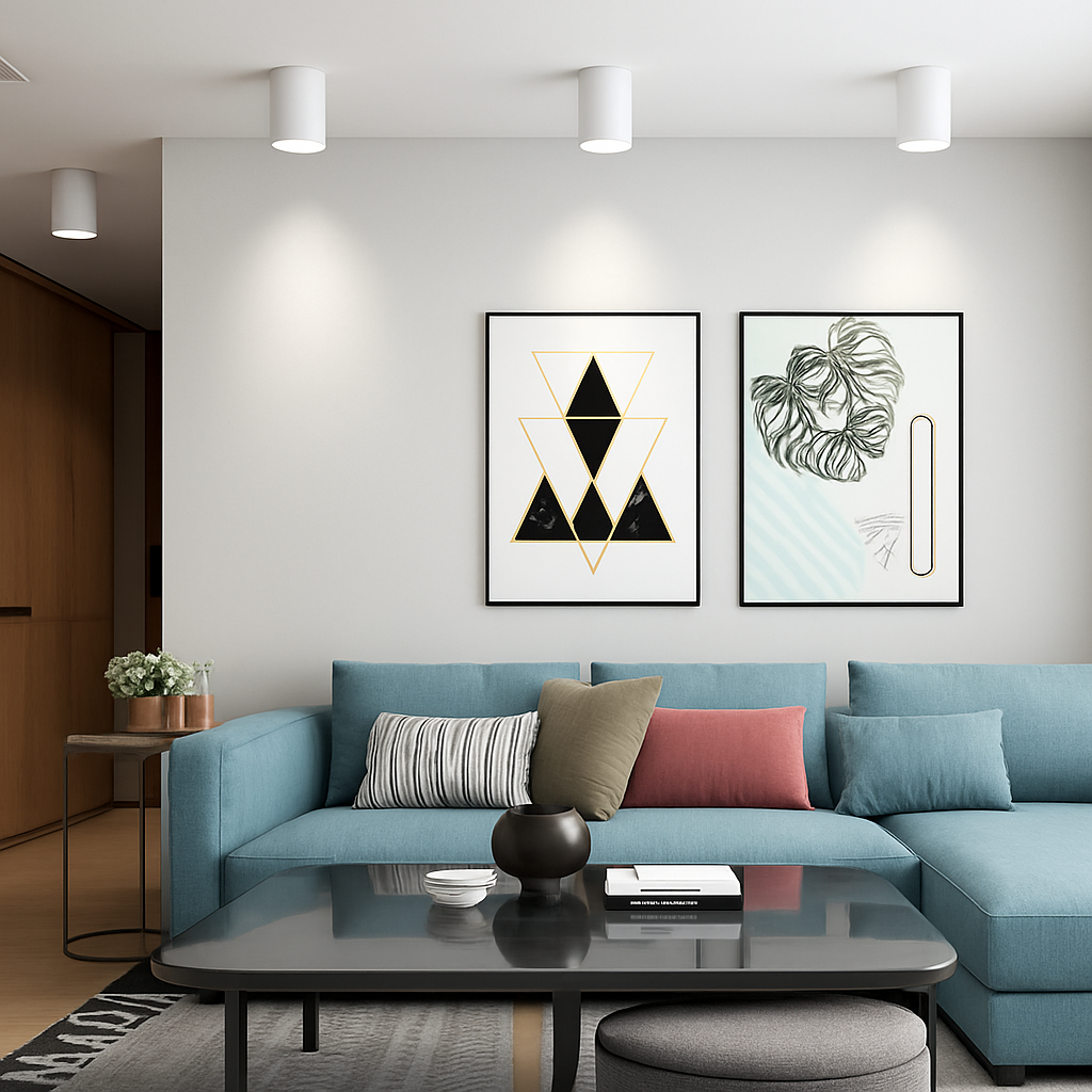 LED Ceiling Spotlight Aluminum 4 in x 15.7 in Adjustable Black White Foyer Living Room Dining Room Lighting | Kalsten