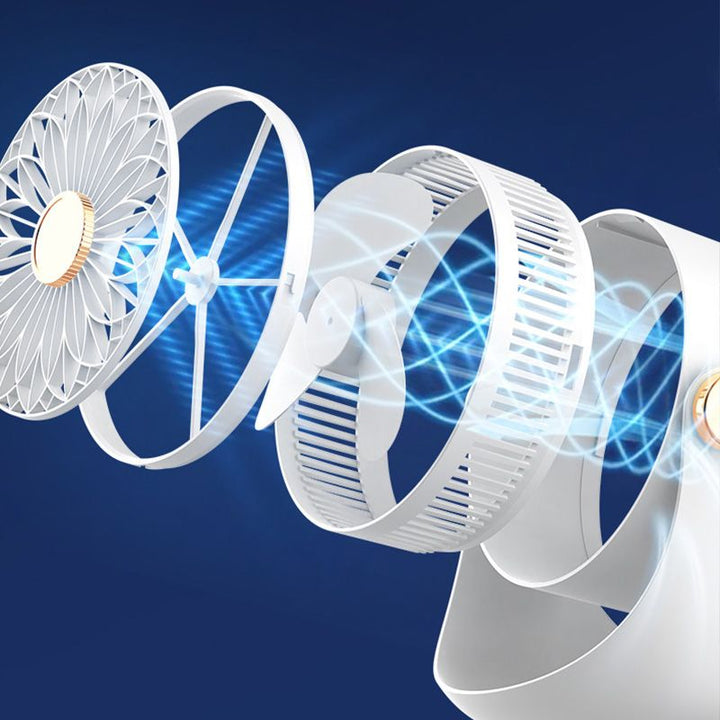 Hurricane Cannon High-Speed Circulating Wall-Mounted Desk Fan | Kalsten