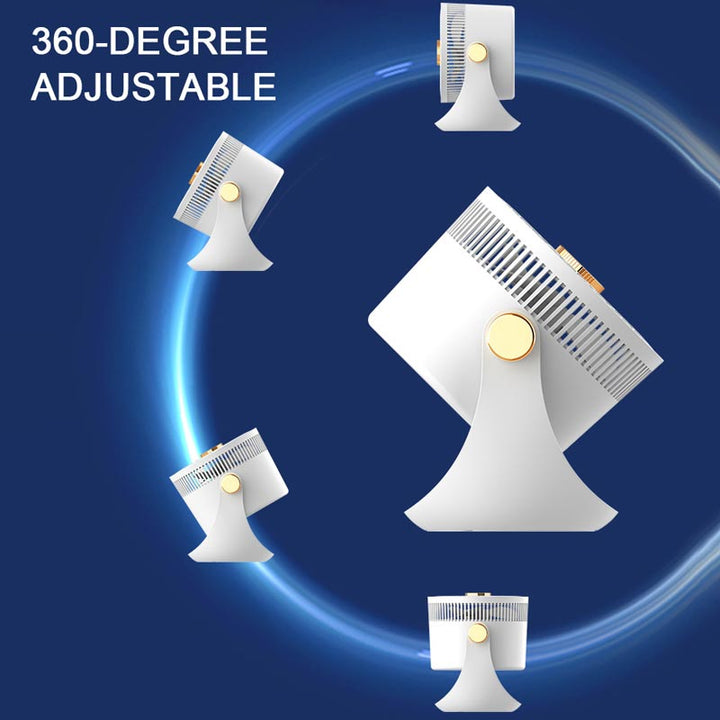 Hurricane Cannon High-Speed Circulating Wall-Mounted Desk Fan | Kalsten