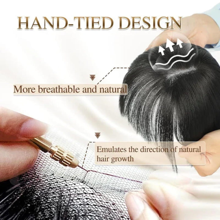 Kalsten | Natural Hairpiece with Bangs for Women