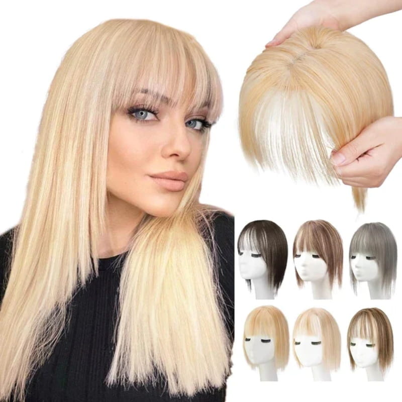 Kalsten | Natural Hairpiece with Bangs for Women