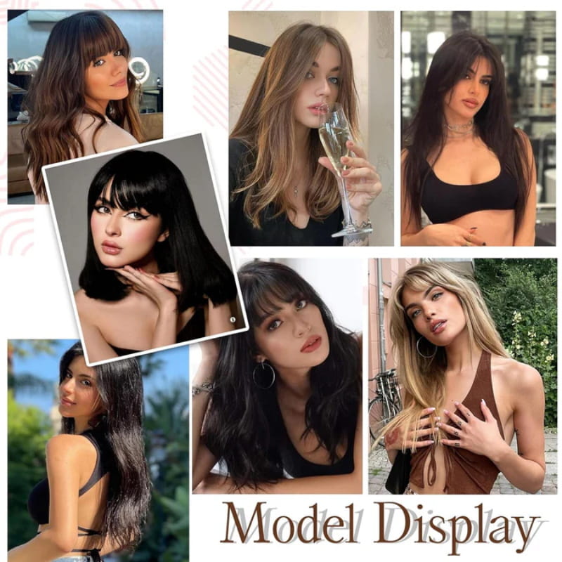 Kalsten | Natural Hairpiece with Bangs for Women