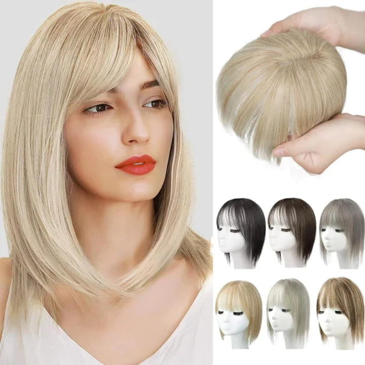 Kalsten | Natural Hairpiece with Bangs for Women