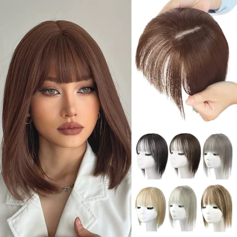 Kalsten | Natural Hairpiece with Bangs for Women