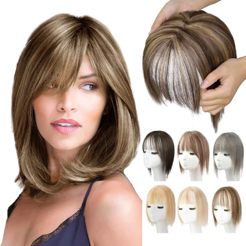 Kalsten | Natural Hairpiece with Bangs for Women