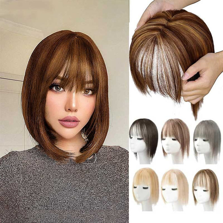 Kalsten | Natural Hairpiece with Bangs for Women