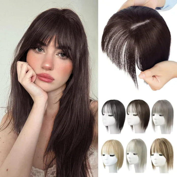 Kalsten | Natural Hairpiece with Bangs for Women