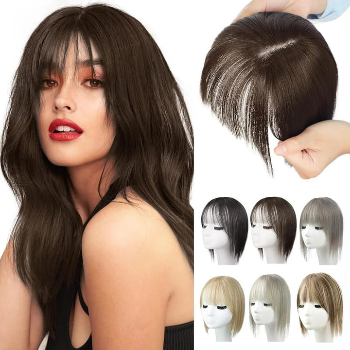 Kalsten | Natural Hairpiece with Bangs for Women