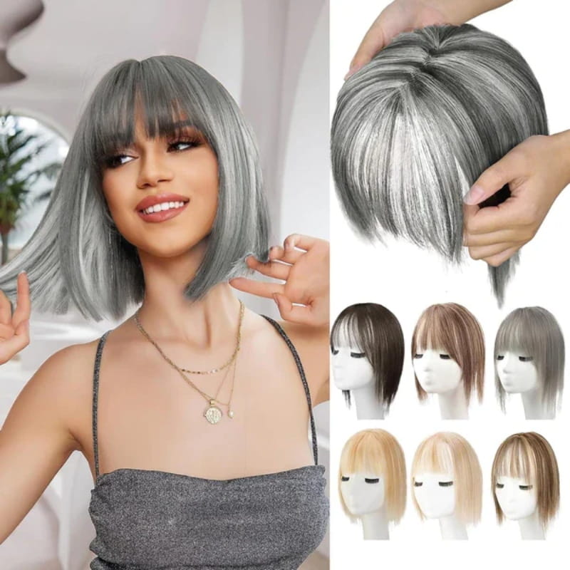 Kalsten | Natural Hairpiece with Bangs for Women