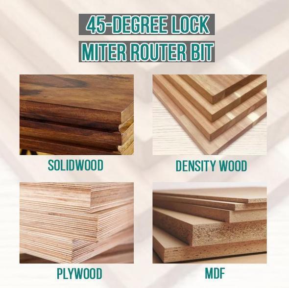Kalsten | WoodCarver | 45° Miter Bit for Perfect Wood Joints