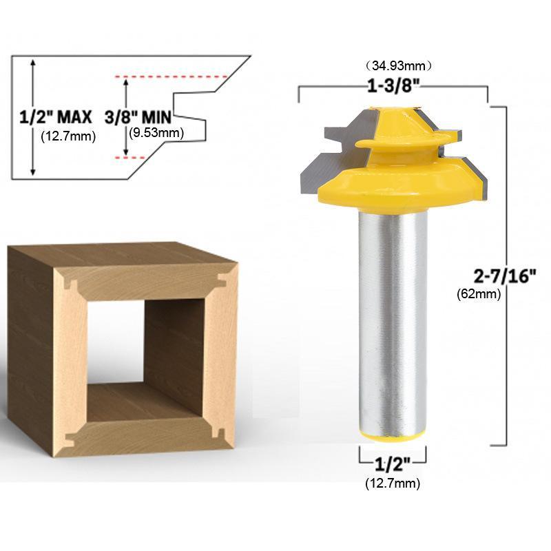 Kalsten | WoodCarver | 45° Miter Bit for Perfect Wood Joints