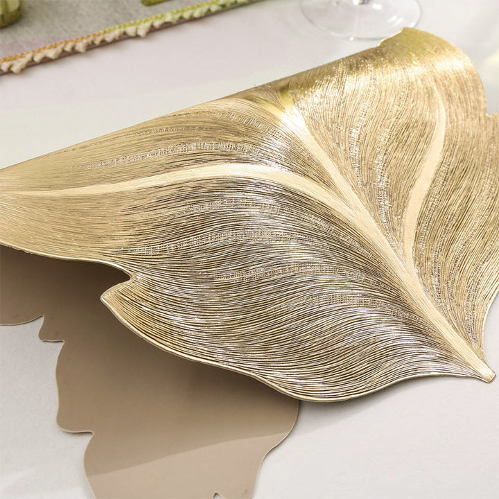 Gold Leaf Luxury Placemat – 3D Elegant Table Mat made of PVC | Kalsten