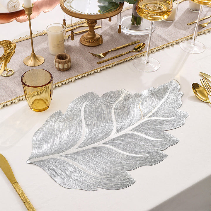 Gold Leaf Luxury Placemat – 3D Elegant Table Mat made of PVC | Kalsten