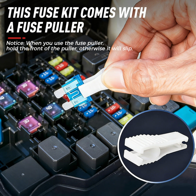 Automotive fuse assortment 300 pieces with fuse puller | Kalsten