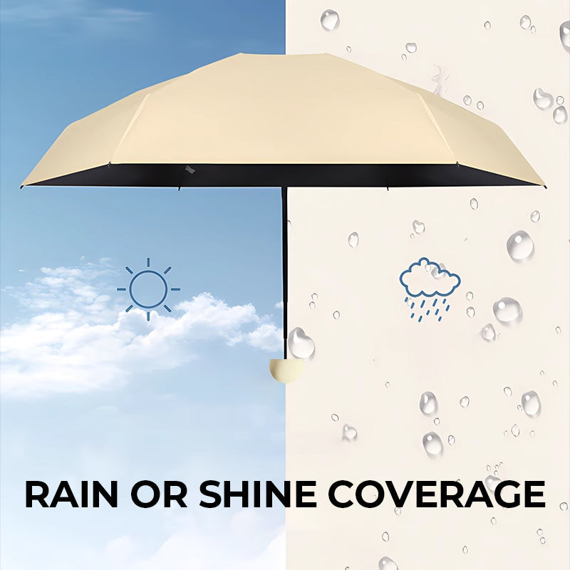 Capsule pocket umbrella with sun protection | Kalsten