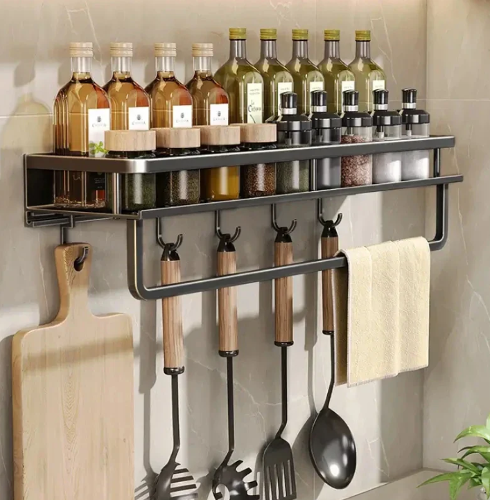 Kalsten | Kitchen Wall Storage Shelf Tower Trail