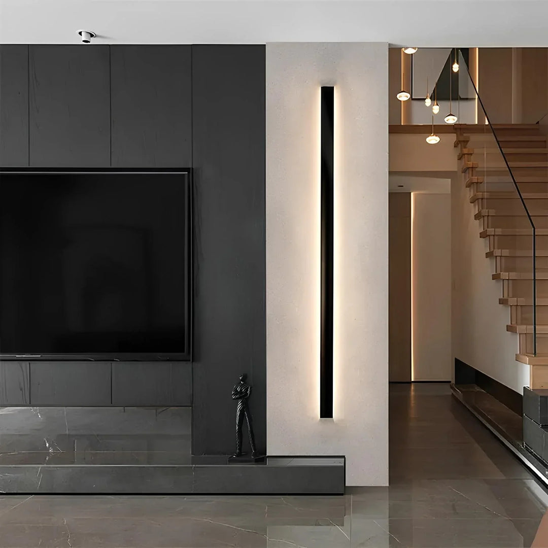 Aluminium Black LED Outdoor Wall Lamp Kalsten