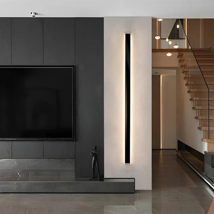 Aluminium Black LED Outdoor Wall Lamp Kalsten