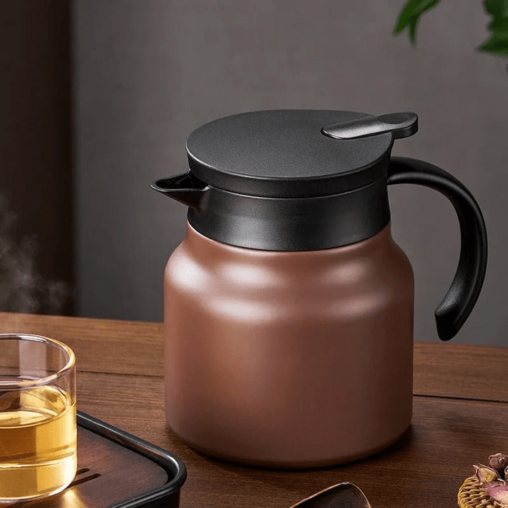 Kalsten | TeaLuxe – Insulated Teapot with Stainless Steel & Ceramic Strainer for Hot or Cold Tea