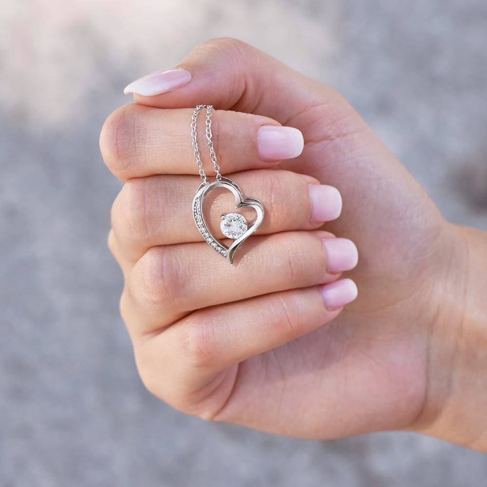 Kalsten | Eternal Rose Box "To My Love" With Diamond Heart Necklace