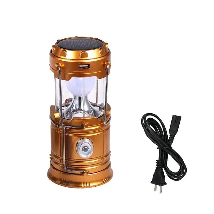 Multifunctional Led Camping Light Rechargeable Camping Lamp Solar Power Charging Portable Fan Lantern Emergency Outdoor Lighting | Kalsten