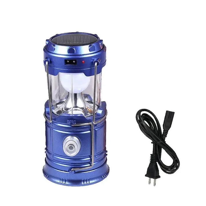 Multifunctional Led Camping Light Rechargeable Camping Lamp Solar Power Charging Portable Fan Lantern Emergency Outdoor Lighting | Kalsten