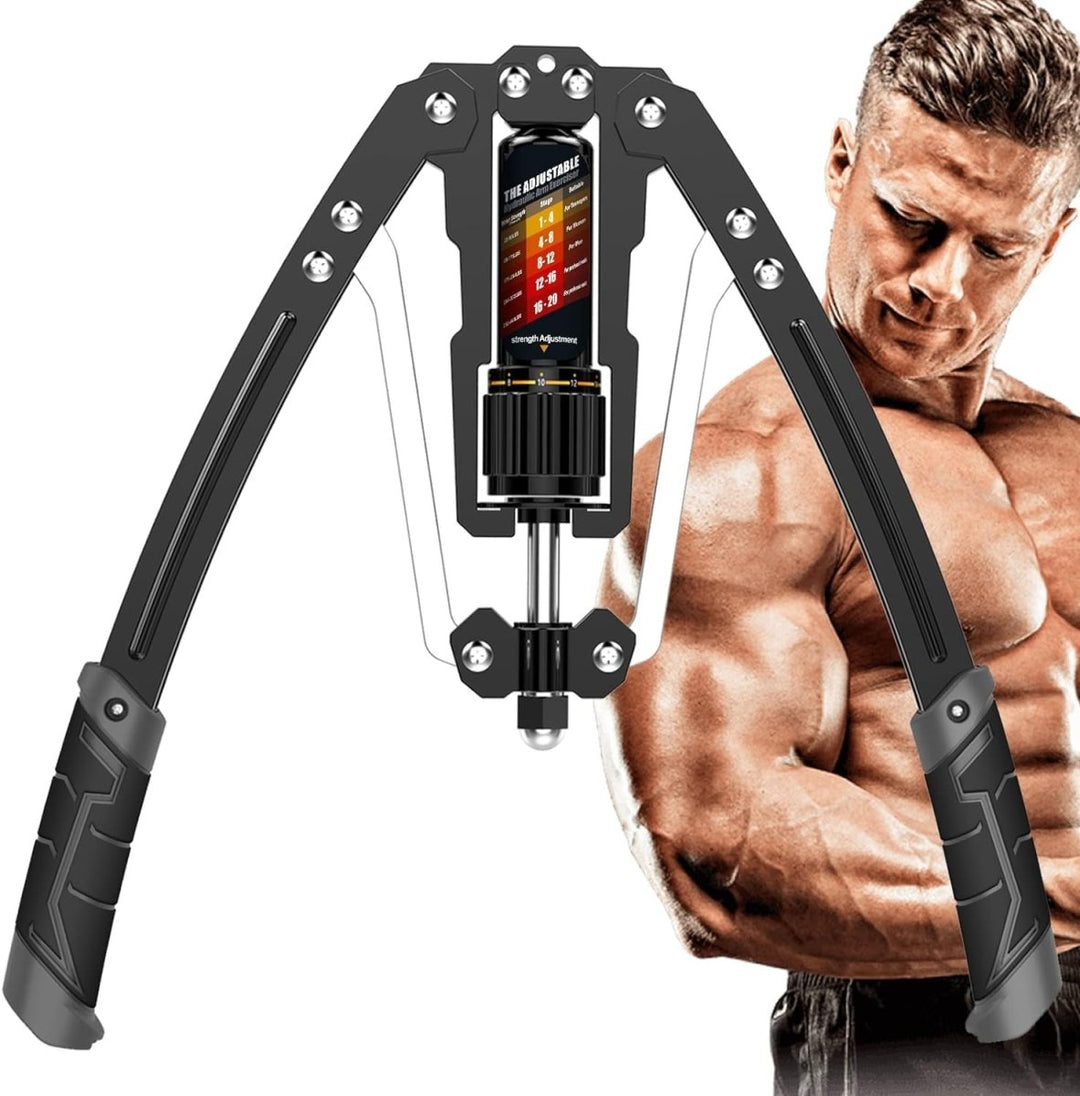 Kalsten | TwisterPro Adjustable Hydraulic Arm Trainer – 10–200 kg Resistance – Upper Body Strength Training for Arms, Chest & Shoulders