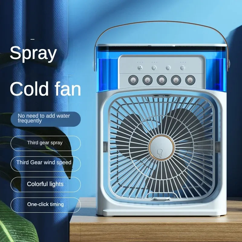 Ultra-Cooling Portable Ice Mist Fan - LED Lights - Unique Powerful Cooling | Kalsten