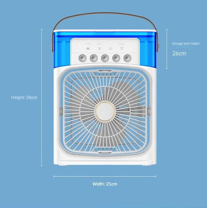 Ultra-Cooling Portable Ice Mist Fan - LED Lights - Unique Powerful Cooling | Kalsten