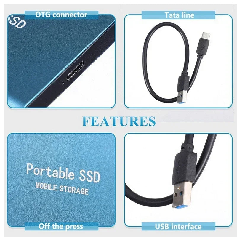Kalsten | Portable External SSD | USB 3.1 Type C Fast Storage | Up to 128GB