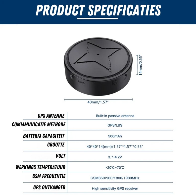 Kalsten | Smart Mini GPS Tracker Locator – Compact and Accurate