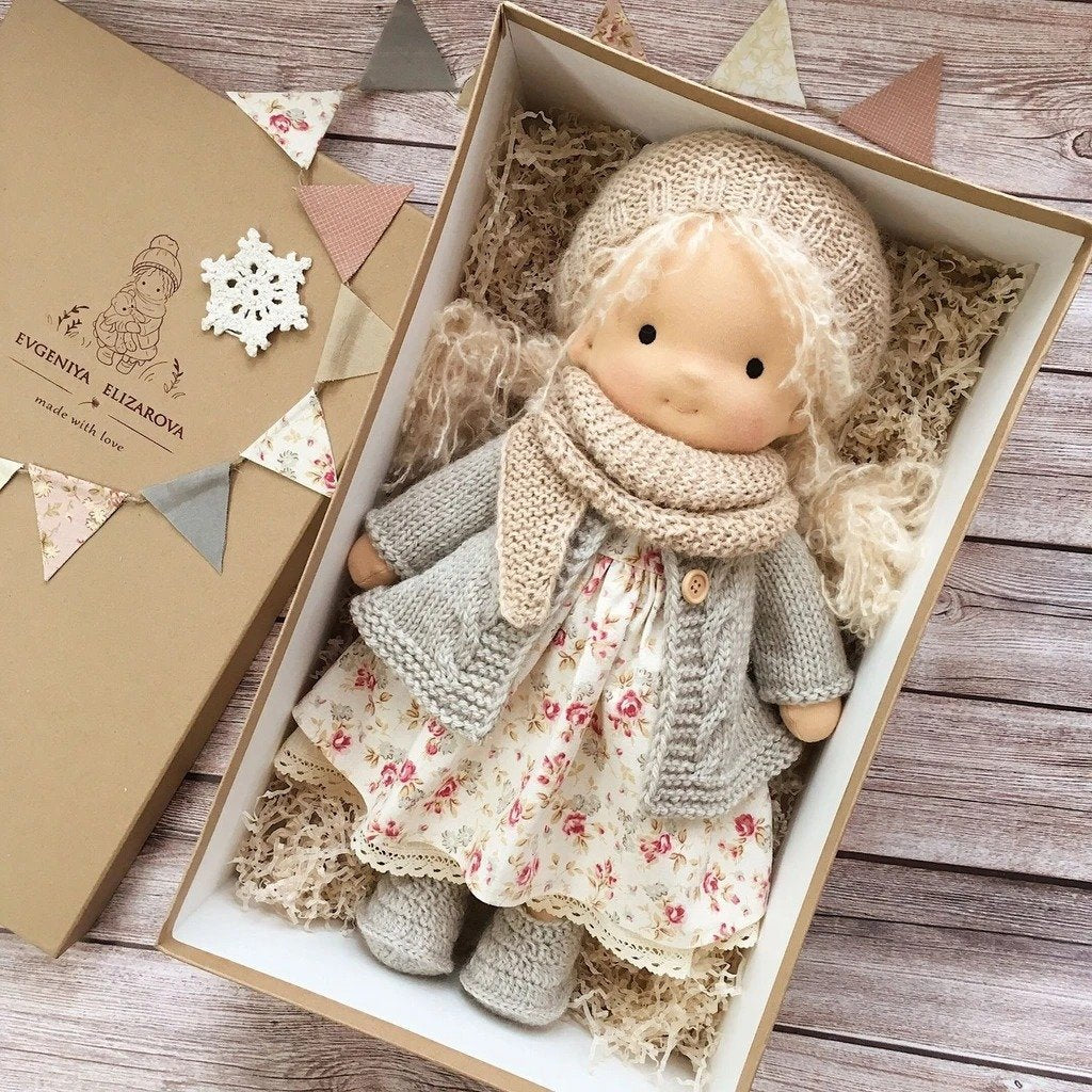 Kalsten | Handmade Waldorf Doll | Soft, Organic Toy for Emotional Development