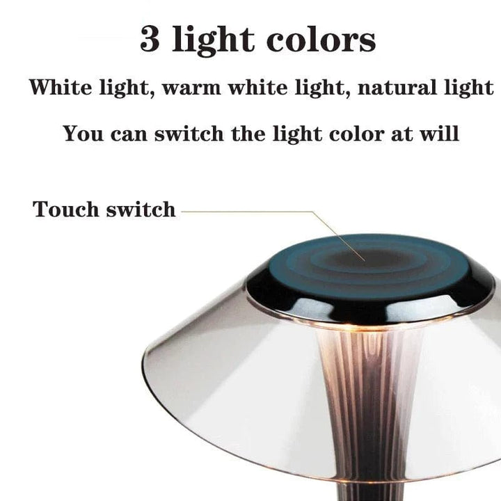 Luxury Crystal Table Lamp | Wireless Dimmable Table Light | Kalsten