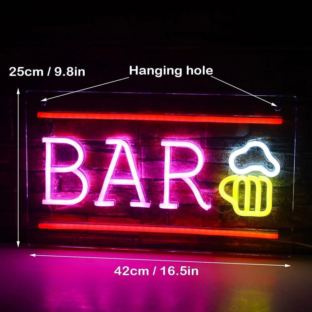 CocktailGlow Wall Sign - LED Neon Sign Party Decorative Nightclub Wall Sign Light | Kalsten