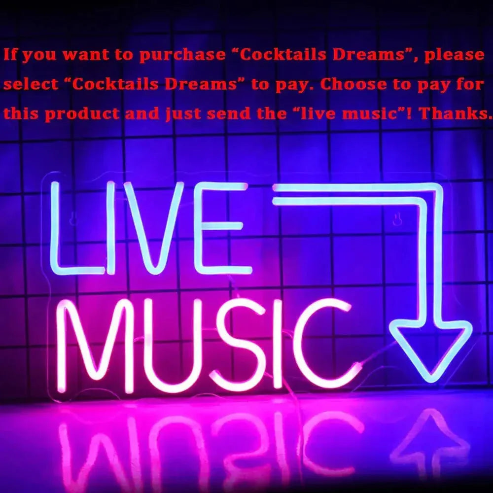 CocktailGlow Wall Sign - LED Neon Sign Party Decorative Nightclub Wall Sign Light | Kalsten