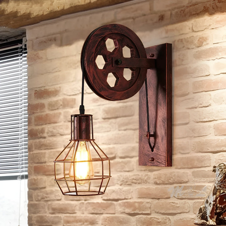 Vintage Industrial LED Wall Lamp - IronGlare