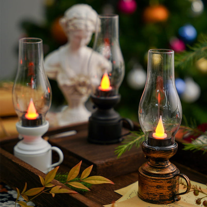 Vintage Lantern Style LED Table Lamp Kalsten