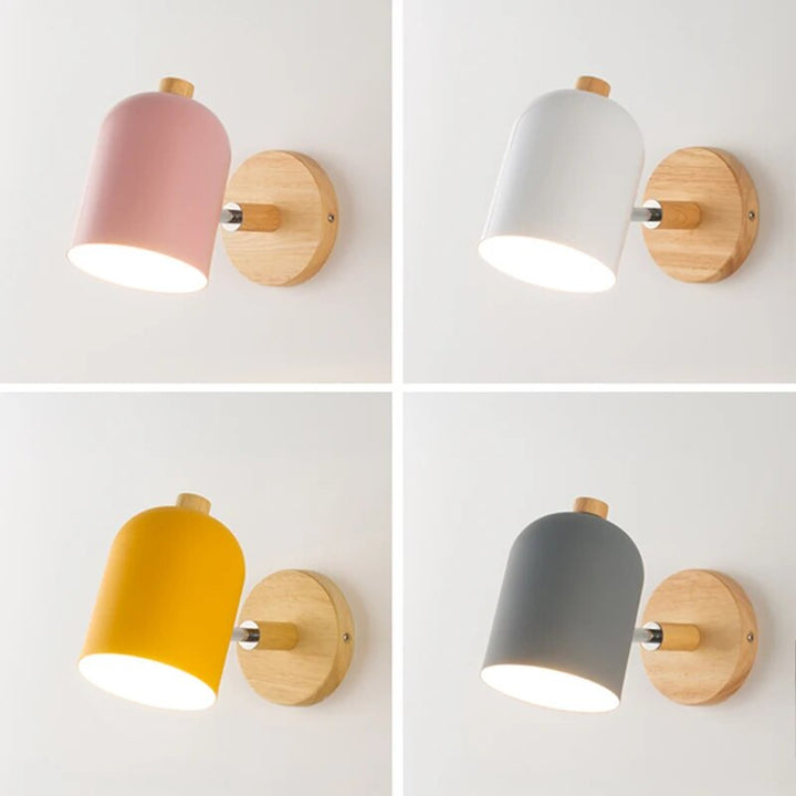 ScandiLite Wooden Wall Lamp – Scandinavian Style