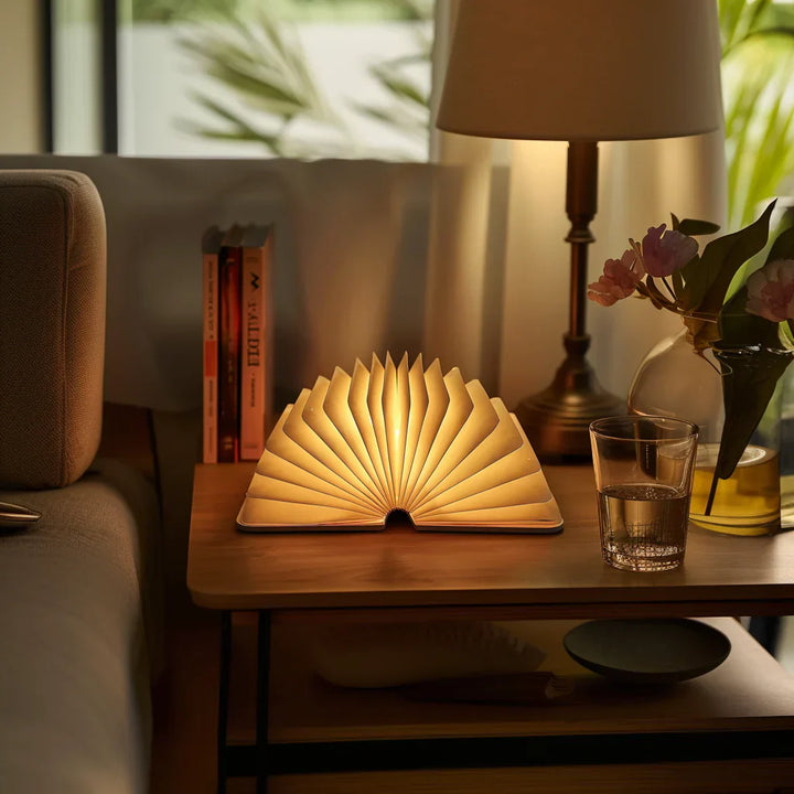 Foldable Wooden LED Book Table Lamp Kalsten