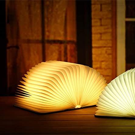 Foldable Wooden LED Book Table Lamp Kalsten