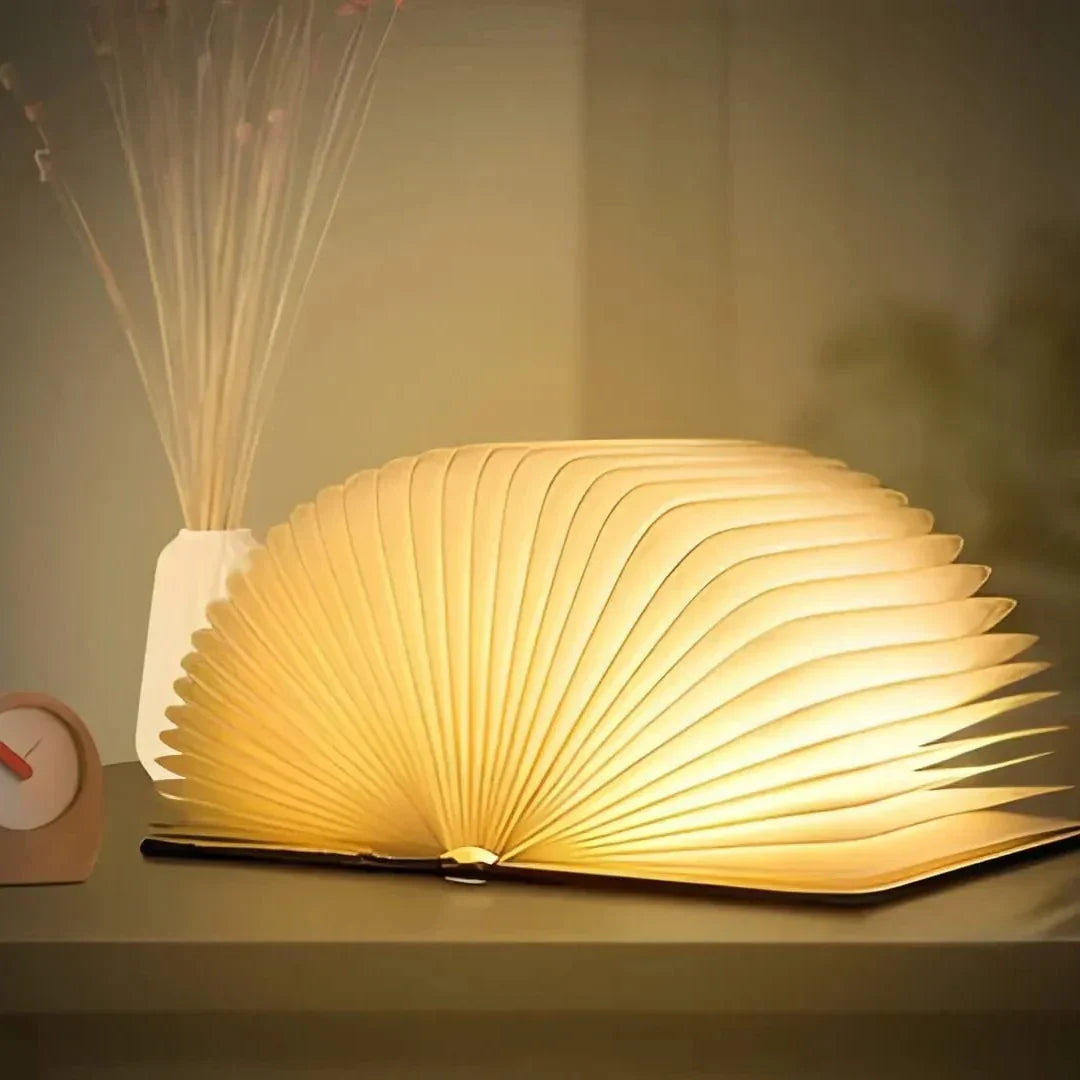 Foldable Wooden LED Book Table Lamp Kalsten