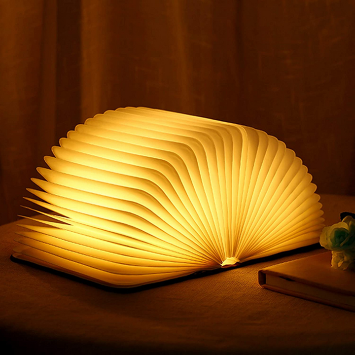 Foldable Wooden LED Book Table Lamp Kalsten