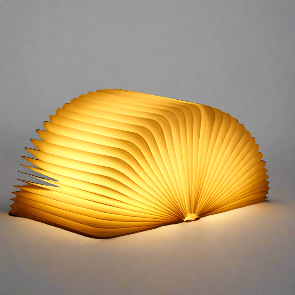 Table Lamp LED Foldable Book Light Wood | Kalsten