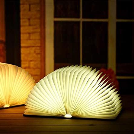 Foldable Wooden LED Book Table Lamp Kalsten
