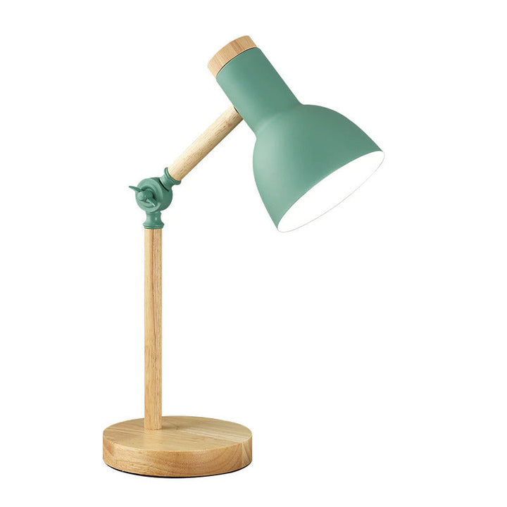 Kalsten | Nordivio Scandinavian Table Lamp | Adjustable & Foldable | Wood & Metal | Height 45 cm